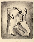 Artist: b'Graham, Geoffrey.' | Title: b'Seated figure and instructor' | Date: 1938 | Technique: b'lithograph, printed in black ink, from one stone [or plate]'