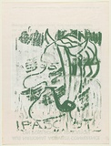 Artist: Zoates, Toby. | Title: Fascist | Date: 1977 | Technique: screenprint, printed in green ink, from one stencil.