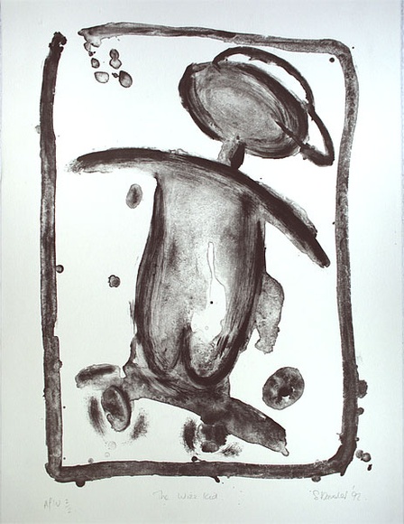 Artist: b'Danaher, Suzanne.' | Title: b'The wizz kid' | Date: 1992, April | Technique: b'lithograph, printed in black ink, from one stone'