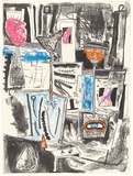 Artist: b'Walsh, Peter.' | Title: b'Untitled' | Date: 1986 | Technique: b'lithograph, printed in colour, from four stones'