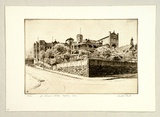 Artist: b'PLATT, Austin' | Title: b'St Aloysius College, Sydney' | Date: 1934 | Technique: b'etching, printed in black ink, from one plate'