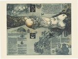 Artist: SCHMEISSER, Jorg | Title: Diary and the 'Rake's progress' | Date: 1979 | Technique: etching and aquatint, printed in colour, from four plates | Copyright: © Jörg Schmeisser