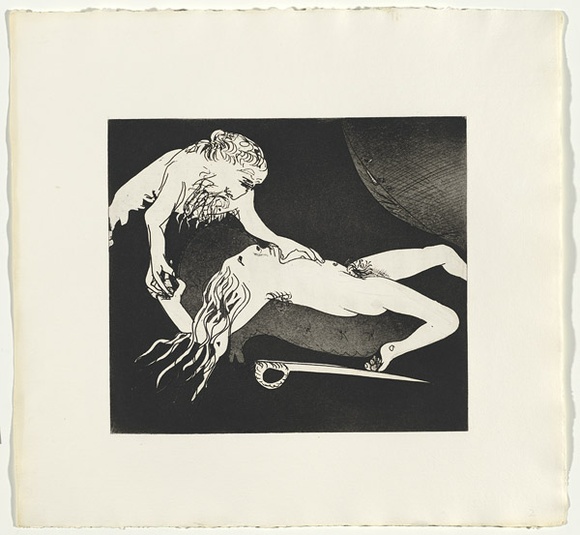 Artist: b'BOYD, Arthur' | Title: b'Just as Menalaus, they say...'. | Date: (1970) | Technique: b'etching and aquatint, printed in black ink, from one plate' | Copyright: b'Reproduced with permission of Bundanon Trust'