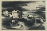 Artist: Jack, Kenneth. | Title: La Perouse | Date: 1952 | Technique: lithograph, printed in colour, from three zinc plates | Copyright: © Kenneth Jack. Licensed by VISCOPY, Australia