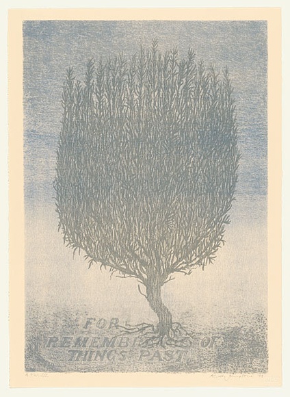 Artist: b'Johnstone, Ruth.' | Title: b'Rosemary for remembrance of things past' | Date: 1998, August | Technique: b'lithograph, printed in colour, from two stones'