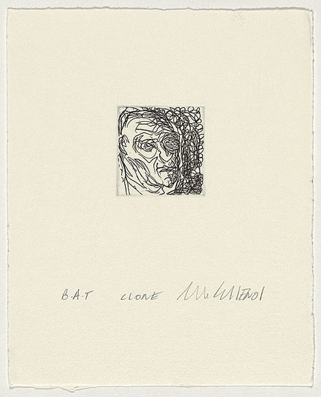 Artist: b'Cullen, Adam.' | Title: b'Clone' | Date: 2001 | Technique: b'etching, printed in black ink, from one plate'