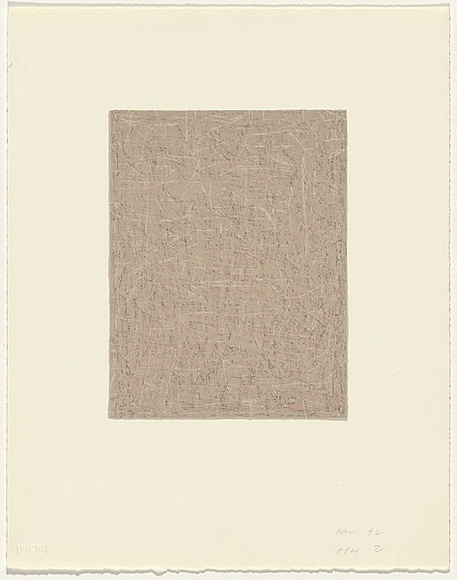 Artist: b'Mitelman, Allan.' | Title: b'not titled [pink]' | Date: 1992 | Technique: b'lithograph, printed in colour, from multiple stones' | Copyright: b'\xc2\xa9 Allan Mitelman'