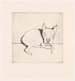 Title: Dog Vaucluse | Date: 2006 | Technique: etching, printed in black ink with plate-tone, from one plate