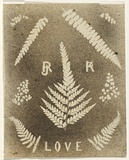 Artist: Jackson, Robert. | Title: Love | Date: 1875 | Technique: splatterwork, printed in black ink, from one  stencil