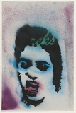 Artist: Reks. | Title: Not titled (screaming head). | Date: 2004 | Technique: stencil, printed in colour, from five stencils
