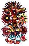 Artist: b'Kauage, Mathias.' | Title: b'Masalai man [Spirit man].' | Date: 1978 | Technique: b'screenprint, printed in colour, from five stencils'