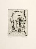 Artist: MADDOCK, Bea | Title: Turning head. | Date: 25 August 1964 | Technique: drypoint, printed in black ink, from one copper plate