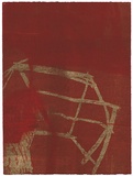 Title: Shallow grave 1 [panel 7] | Date: 2000 | Technique: liftground aquatint, printed in red ink, from one copper plate; woodcut, printed in colour, from two blocks