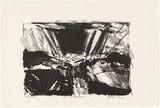 Artist: Boag, Yvonne. | Title: Road to Ballarat | Date: 1980s | Technique: lithograph, printed in black ink, from one stone | Copyright: © Yvonne Boag