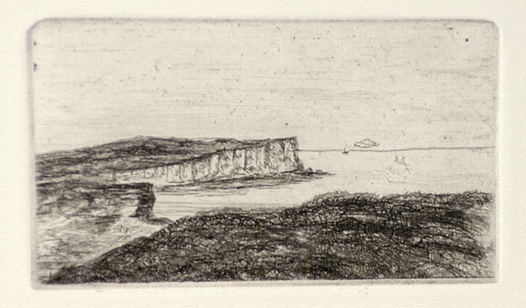 Artist: b'SIDMAN, William' | Title: b'The old Spit Road, North Sydney' | Date: 1912 | Technique: b'etching, printed in black ink with plate-tone, from one copper plate'