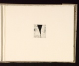 Artist: b'Mann, Gillian.' | Title: b'(Abstract triangle).' | Date: 1981 | Technique: b'etching, printed in black ink, from one plate'