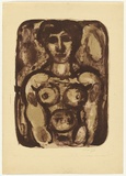 Artist: SELLBACH, Udo | Title: (Nude woman) | Date: 1952 | Technique: lithograph, printed in colour, from two stones [or plates]