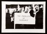Artist: b'VARIOUS (STUDENTS OF SYDNEY COLLEGE OF THE ARTS)' | Title: b'The problems of marriage.' | Date: (1985) | Technique: b'photocopy'