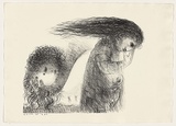 Artist: BOYD, Arthur | Title: St Francis when young turning aside. | Date: (1965) | Technique: lithograph, printed in black ink, from one plate | Copyright: This work appears on screen courtesy of Bundanon Trust