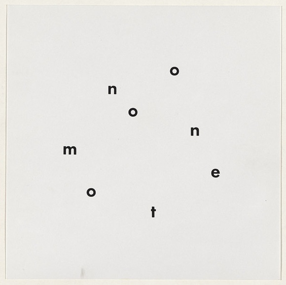 Artist: b'SELENITSCH, Alex' | Title: b'Monotone.' | Date: 1970