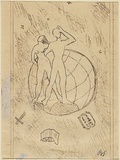 Artist: b'Simon, Bruno.' | Title: b'Desire for love, dropping everything else' | Date: 1941 | Technique: b'monotype, printed in brown ink, from one plate'