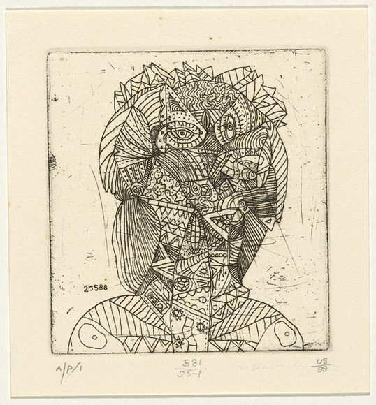 Artist: b'SELLBACH, Udo' | Title: b'not titled' | Date: 1960-80 | Technique: b'etching'