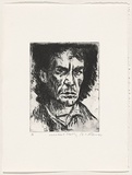 Artist: AMOR, Rick | Title: Michael Kelly. | Date: 1998 | Technique: etching, printed in black ink, from one plate