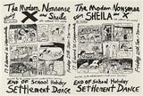 Artist: WORSTEAD, Paul | Title: The Modern Nonsense and Sheila | Date: 1978 | Technique: screenprint, printed in black ink, from one stencil | Copyright: This work appears on screen courtesy of the artist