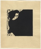 Artist: b'Withers, Rod.' | Title: b'Fallen angels: Image 1' | Date: 1983 | Technique: b'woodcut, printed in black ink, from one block'