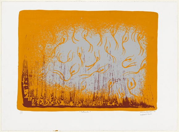 Artist: b'Clarmont, Sammy.' | Title: b'Pulpanchi' | Date: 1998, March | Technique: b'screenprint, printed in colour, from multiple stencils'
