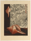 Artist: b'GRIFFITH, Pamela' | Title: b'Syrinx' | Date: 1982 | Technique: b'etching, aquatint and soft ground aquatint printed in colour from zinc plate' | Copyright: b'\xc2\xa9 Pamela Griffith'