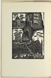 Artist: OGILVIE, Helen | Title: not titled [University] | Date: 1952 | Technique: wood-engraving, printed in black ink, from one block