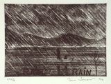 Artist: b'Jones, Tim.' | Title: b'Rain rain' | Date: 1994, April - May | Technique: b'etching, printed in black ink, from one plate'