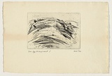 Title: b'Iron age encampment, Wiltshire Hills' | Date: 1962 | Technique: b'drypoint, printed in black ink, from one plate'