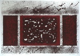Artist: RADO, Ann | Title: Earth - air marks | Date: 1998 | Technique: lithograph, printed in red and black ink, from two stones