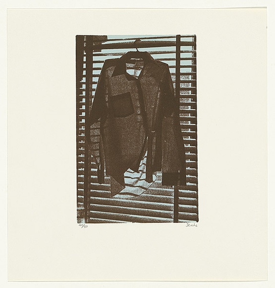 Artist: b'Krahe, Neale.' | Title: b'not titled [shirt]' | Date: 1980 | Technique: b'photo-screenprint, printed in colour, from two stencils'