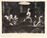 Artist: b'Scharf, Theo.' | Title: b'Music lovers' | Date: c.1922 | Technique: b'etching and drypoint, printed in black ink in, from one plate' | Copyright: b'\xc2\xa9 The Estate of Theo Scharf.'