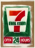 Artist: MARCSTA, | Title: 7 Evil men. | Date: 2001 | Technique: stencil, printed in colour, from multiple stencils