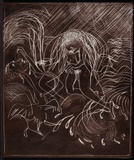 Artist: b'BOYD, Arthur' | Title: b'Plate 20: Jonah and the seagull.' | Date: 1972-73 | Technique: b'etched plate' | Copyright: b'This work appears on screen courtesy of Bundanon Trust'