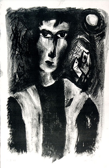 Artist: b'Adams, Tate.' | Title: b'Fisherman.' | Date: (1953) | Technique: b'lithograph, printed in black ink, from one plate'