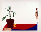 Artist: Latimer, Bruce. | Title: A new orchid | Date: 1973 | Technique: screenprint, printed in colour, from multiple stencils | Copyright: © Bruce Latimer