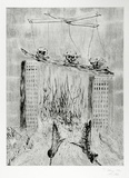 Artist: COLEING, Tony | Title: Winter delights. | Date: 1990 | Technique: drypoint, printed in black ink, from one plate
