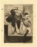 Artist: b'WILLIAMS, Fred' | Title: b'Vaudeville' | Date: 1954-55 | Technique: b'etching, printed in warm black ink, from one zinc plate' | Copyright: b'\xc2\xa9 Fred Williams Estate'