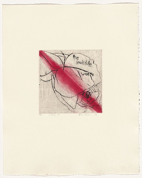 Artist: b'Headlam, Kristin.' | Title: b'Oh Rose IV' | Date: 1997 | Technique: b'aquatint and drypoint, printed in colour, from two copper plates'