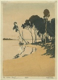 Artist: b'Webb, A.B.' | Title: b'The white sail' | Date: 1925 | Technique: b'woodcut, printed in colour in the Japanese manner, from multiple blocks'