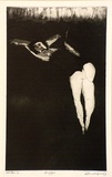 Artist: b'BALDESSIN, George' | Title: b'Trapeze.' | Date: 1963 | Technique: b'etching and aquatint, printed in black ink, from one zinc plate'