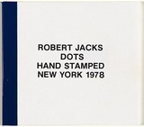 Artist: b'JACKS, Robert' | Title: b'Dots hand stamped New York 1978' | Date: (1978) | Technique: b'rubber stamps; dark blue pressure sensitive tape'