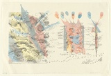 Artist: b'Wolseley, John.' | Title: b'All time - wind conceals and reveals' | Date: 1992-93 | Technique: b'lithograph, printed in colour, from multiple plates; overlaid on two sheets of paper' | Copyright: b'\xc2\xa9 John Wolseley. Licensed by VISCOPY, Australia'