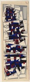 Title: b'not titled [layered quadrilateral shapes, mainly in grey, white, blue and black]' | Date: 1960s | Technique: b'screenprint, printed in colour, from seven stencils'