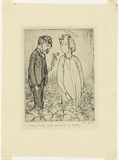 Artist: b'Dyson, Will.' | Title: b'Our immortals: Thomas Hardy finds evidence of canker in the fields of asphode.' | Date: c.1929 | Technique: b'drypoint, printed in black ink, from one plate'